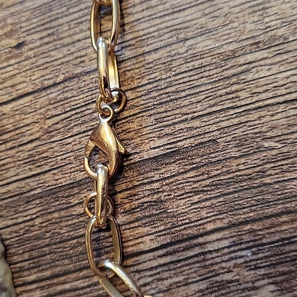 3/$12 Large Gold Statment Necklace - Picture 3 of 4
